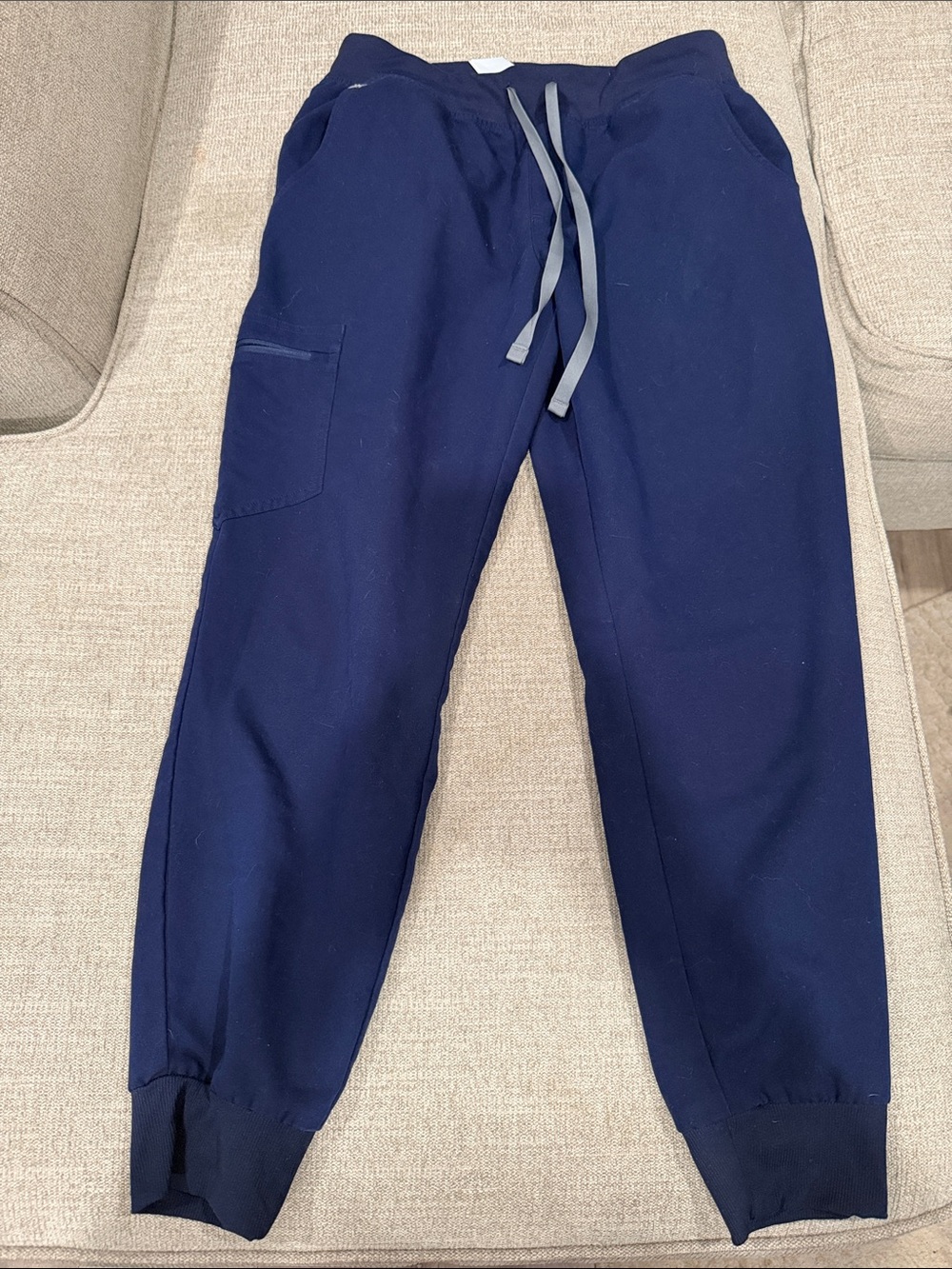 Woman’s Navy Blue Drawstring Jogger Pants